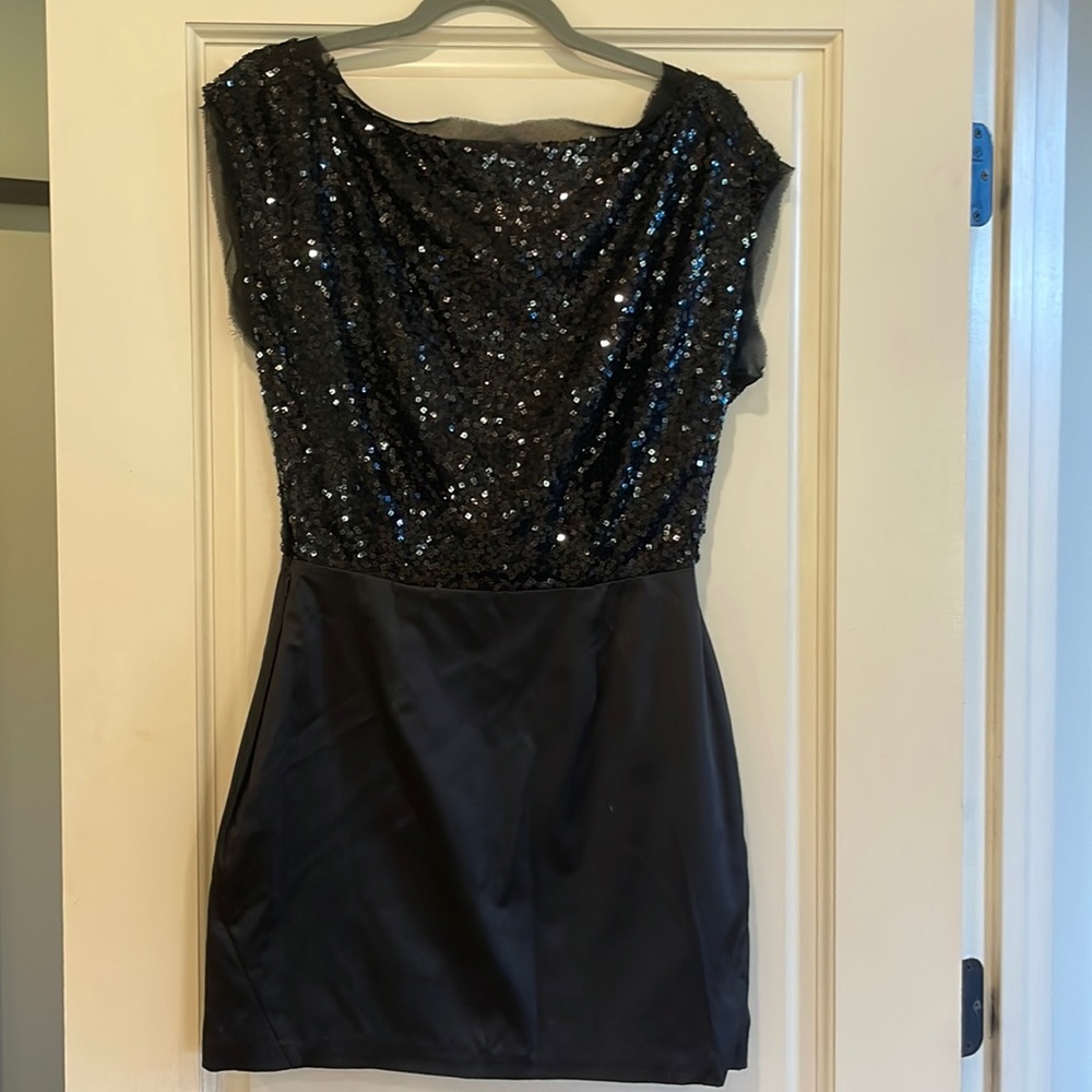 BCBG Black sequin dress